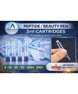 3ml Peptide Beauty Pen Glass Cartridges - UK Stock Fast Delivery - $5.20+