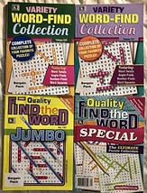 Mixed Lot of 4 Kappa Quality Variety Word-Find Collection Find &amp; Circle ... - $22.72