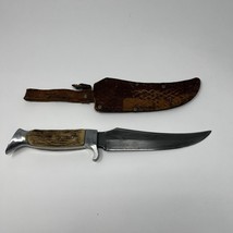 ORIGINAL GERMAN BUFFALO SKINNER KNIFE WITH SHEATH MADE IN SOLINGEN GERMANY - £130.18 GBP