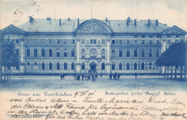 Zweibrucken GERMANY~JUSTIZGEBAUDE-PALACE De JUSTICE-1901 Cyano Postcard - £7.15 GBP