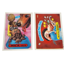 Vintage 1980's Garbage Pail Kids Sticker Card 362b 200b Nick Yick Dental Daniel - $20.90