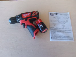 Milwaukee 2407-20 3/8&quot; drill-driver and one CP 1.5ah li-ion battery. New... - $53.10