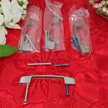 4 BRUSHED NICKLE DRAWER PULLS, HANDLES, 2 3/4&quot; Or 3&quot; Drill Centers 4&quot; Long - $8.98