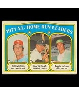 1972 Topps #90 AL Home Run Leaders/Bill Melton/Norm Cash/Reggie Jackson ... - $3.18