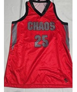 Pro Square Chaos 25 Red Jersey Shirt V-neck Sleeveless Men&#39;s Size Medium - $228.08 MXN