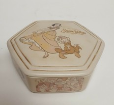 Disney Dish Snow White &amp; Seven Dwarfs 70th Year Trinket Box 2007 Storage - £23.56 GBP