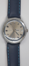 1972 Timex Mercury Day Date Dial Men Watch New Blue leather Strap &#39;SERVICED - £92.99 GBP