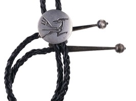 Vintage Hopi Sterling silver Overlay style bolo tie - £101.78 GBP