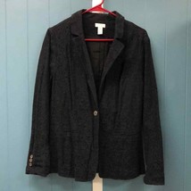 Chico’s black lace blazer women’s size 2 one button - $34.50