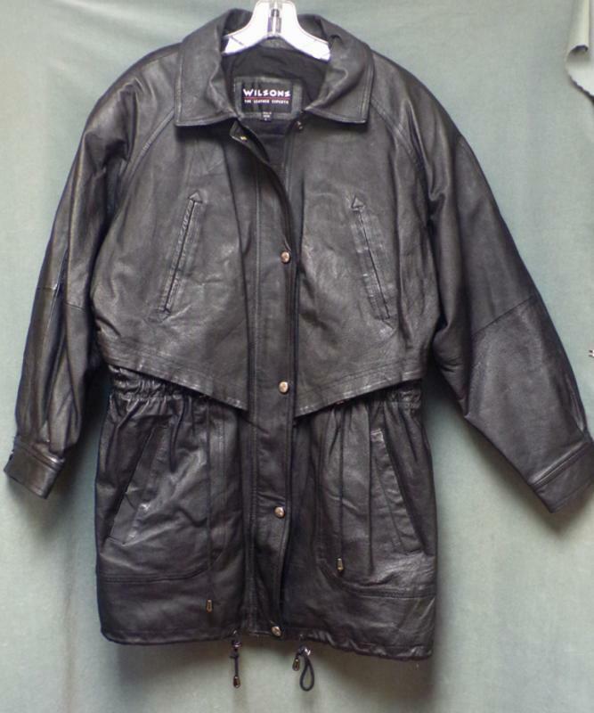 Primary image for Wilsons Leather Jacket (Fully Lined) Women's Size Large Padded Shoulders