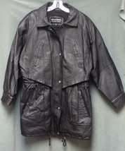 Wilsons Leather Jacket (Fully Lined) Women&#39;s Size Large Padded Shoulders - £46.98 GBP