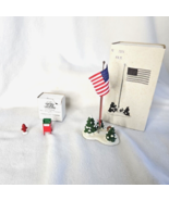 Department 56 Heritage Village Mail Box Fire Hydrant #5214-0 Flag Pole #... - $24.25