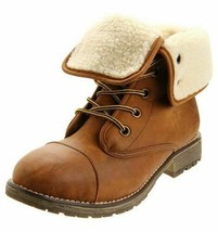Dirty Laundry Raeven Women Fleece Lined Combat Boots Size US 7.5 Chamois... - $19.59