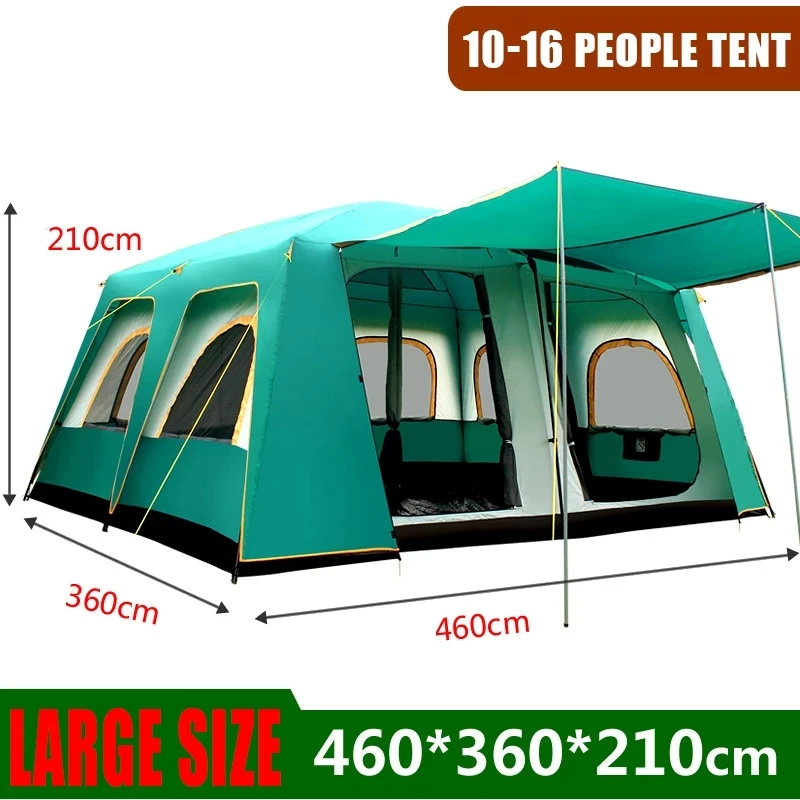 Outdoor Big Tents Large Party Camping Tented Camps Family Cabin Tent for 5 8 10 - £498.70 GBP+