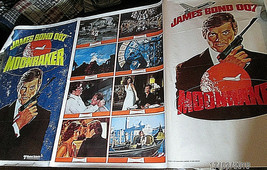 Roger Moore As James Bond (Moonraker) Rare Large Size 3- Sheet Movie Poster - £232.75 GBP