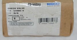 Nibco Chemtrol U45BC 3/4 Inch PVC FKM True Union Ball Check Valve Viton Seal image 5