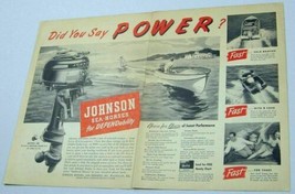 1948 Print Ad Johnson Sea-Horse Model SD 16 HP Outboard Motors Waukegan,IL - £13.85 GBP