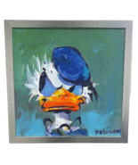 ORIGINAL ERIC ROBISON DONALD DUCK PAINTING ON CANVAS "INBOUND IRRITATION" - $2,500.00