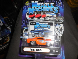 Muscle Machines Adult Collectible &quot;&#39;1966 Pontiac GTO&quot; Red Mint On Sealed... - £3.21 GBP