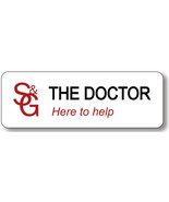 DOCTOR WHO S &amp; G THE DOCTOR NAME BADGE HALLOWEEN COSTUME PROP MAGNET BACK - $22.21 CAD