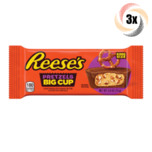 3x Packs Reese's Pretzels King Size Big Cups | 2 Cups Per Pack! | 2.6oz - £13.39 GBP