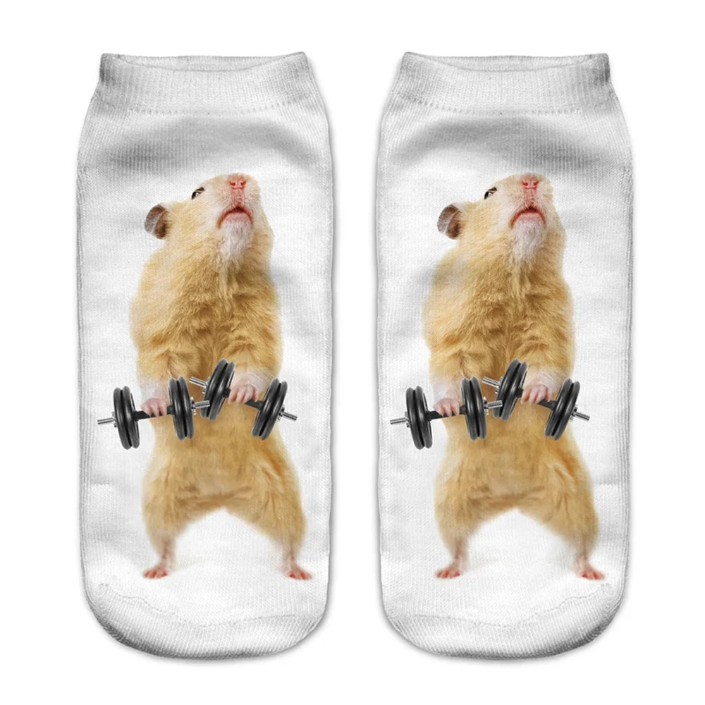 Sporting New Fashion 3D Printed Mouse Totoro Socks Funny Kawaii Women Cute Anima - £23.89 GBP