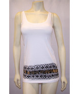 Lauren Moshi Snake Belt Tank in White NEW - T1-SNB - £62.93 GBP