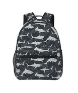 shark school backpack back pack  bookbags mouth schoolbag for boys girls... - £21.17 GBP