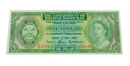 1969 British Honduras Un Dollar Remarque Unc. État Pick#28b - $602.69 CAD