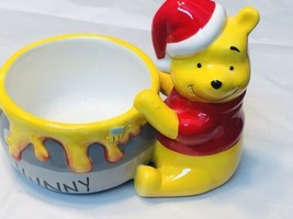 Disney Winnie Christmas The Pooh Planter Pot Porcelain - £19.53 GBP