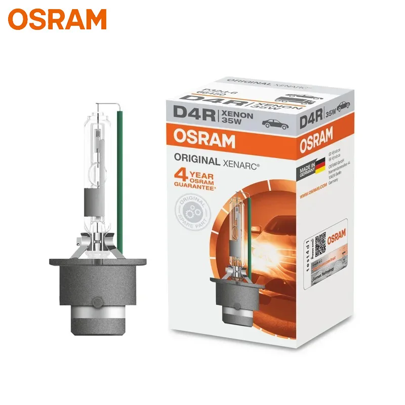 OSRAM Standard D4R 66450 Xenon HID Car Headlight 4300K White Light P32d-6 12V - £57.55 GBP