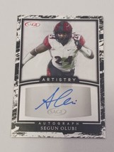 Segun Olubi San Francisco 49ers 2022 Sage Artistry Certified Autograph Card - $4.94