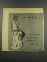 1956 I. Magnin &amp; Co. Dress by David Crystal Advertisement - Divine little silk - £14.78 GBP