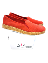 Isaac Mizrahi Rosie Suede Slip-On Cork Sneakers - RED, US 7M - £19.77 GBP