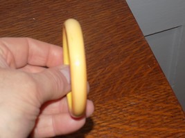 Vintage Bakelite/Catalin Tested Cream / Brown Bracelet - $24.75