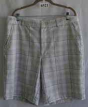 Grey Norman Black Grey White Plaid Shorts Sz 36 #8521 - £9.20 GBP