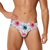 Mondxflaur Flowers Swim Briefs Sexy Swimming Trunks Quick Dry Soft Athletic - $19.99