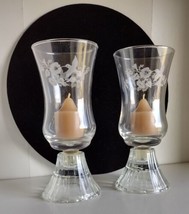 Avon Hummingbird Crystal Glass Candle Sconces - £39.23 GBP