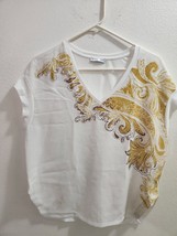 ZARA Collection Blouse Top With Beautiful Pattern, Size M - £13.36 GBP