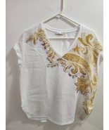 ZARA Collection Blouse Top With Beautiful Pattern, Size M - £13.16 GBP