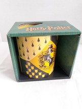 Harry Potter Hufflepuff House Crest Ceramic Mug 14-Ounces Silver Buffalo NIB - £11.38 GBP
