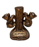VINTAGE TREASURE CRAFT CA POTTERY TRADING POST BEARS SALT &amp; PEPPER SHAKERS - €19,18 EUR