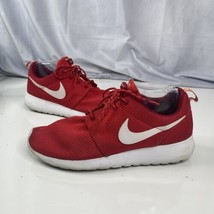 Nike Roshe Run Womens Red White Running Shoes Sneakers 511882-603 Size 9.5 - £20.70 GBP