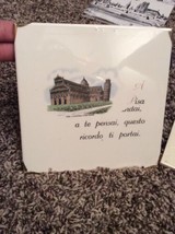 Vintage Ceramic Tile Wall Trivet Pisa La Cattedrale E Torre Pendent AA - $9.49