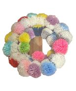 Handmade Pom Pom Red and White Blue Yellow Purple Pink 12 Inch Diameter ... - $184.02 MXN