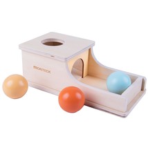 Montessori Object Permanence Box With Tray 3 Balls For 6 -12 Months Up Baby, Woo - £18.89 GBP