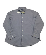 Polo Ralph Lauren Shirt Mens XL Blue Gingham Check Button Down Slim Fit ... - $71.39 CAD