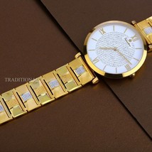 Brand New Designer Exclusive 22K 916% Gold Mens Man wrist Watch CZ Studded 43 - £8,485.78 GBP