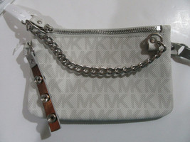 Michael Kors Signature Logo Fanny Pack Belt Bag Wallet Grey Size Large NWT - $39.99