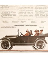 1915 Willys Overland Roadster Advertisement Electrical Started Automobil... - $41.12 CAD